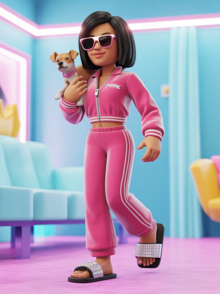 Paris Hilton Y2K fashion recreation pink velour tracksuit Juicy Couture dupe Y2K popstar dress to impress casual outfit