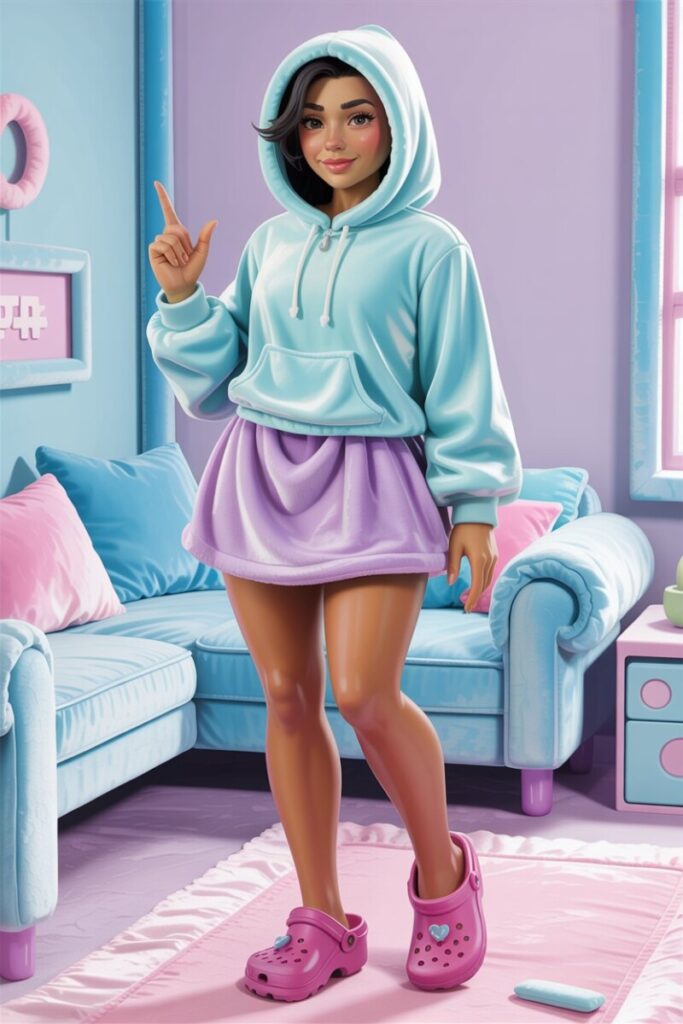 Pastel Puddle” (Soft Girl x Plushcore)