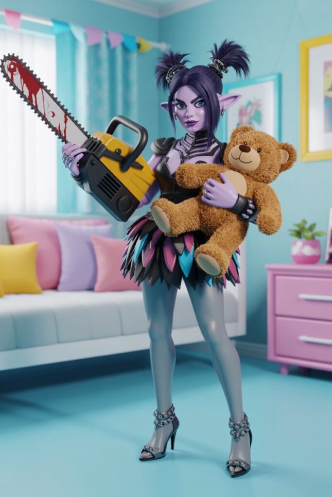 Theme Horror → Hello Kitty Slasher