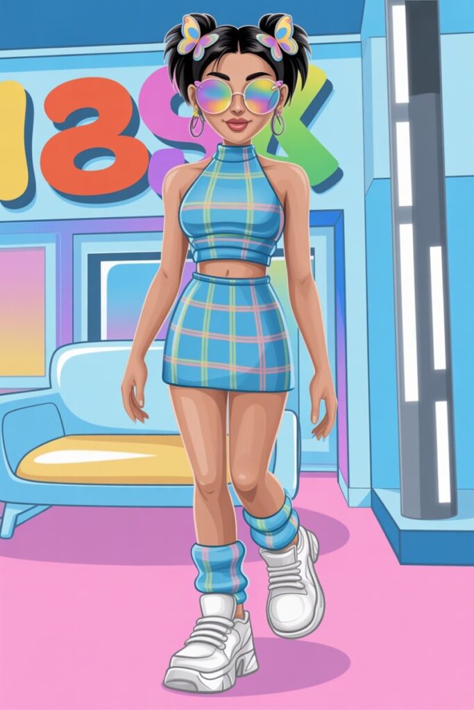 Y2K Plaid Pop