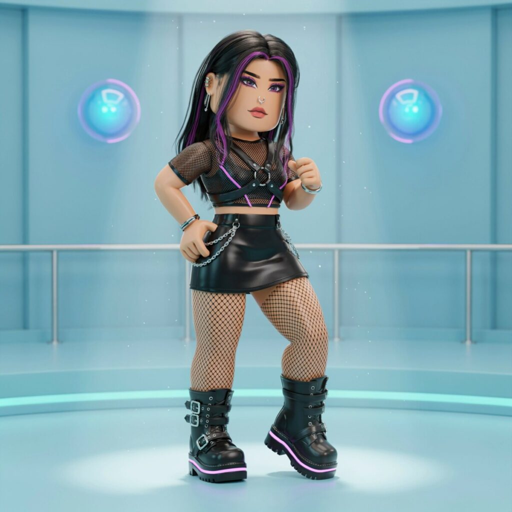 Master the Cybergoth Look in Roblox Dress to Impress