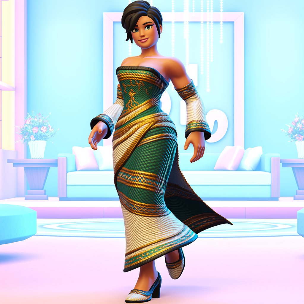 Woven Fantasy Dress DTI